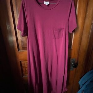 LuLaRoe magenta  carly Dress
